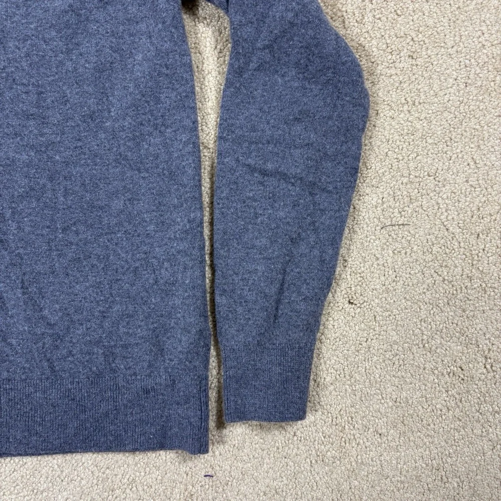 Banana Republic Sweater Mens S Gray Henley Hooded Cashmere Wool Knit Pullover